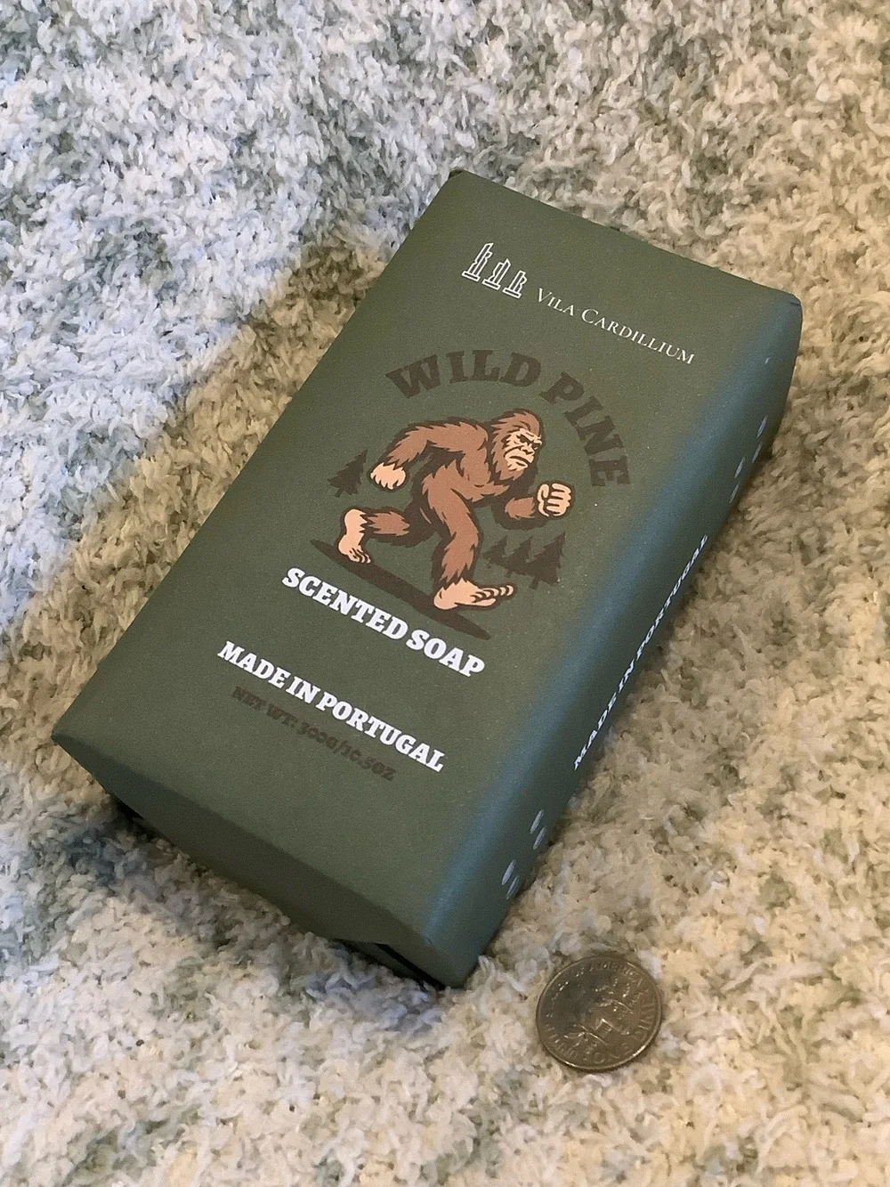 Vila Cardillium Bigfoot Forest themed Wild Pine Scented Soap NWT large 10.50 oz
